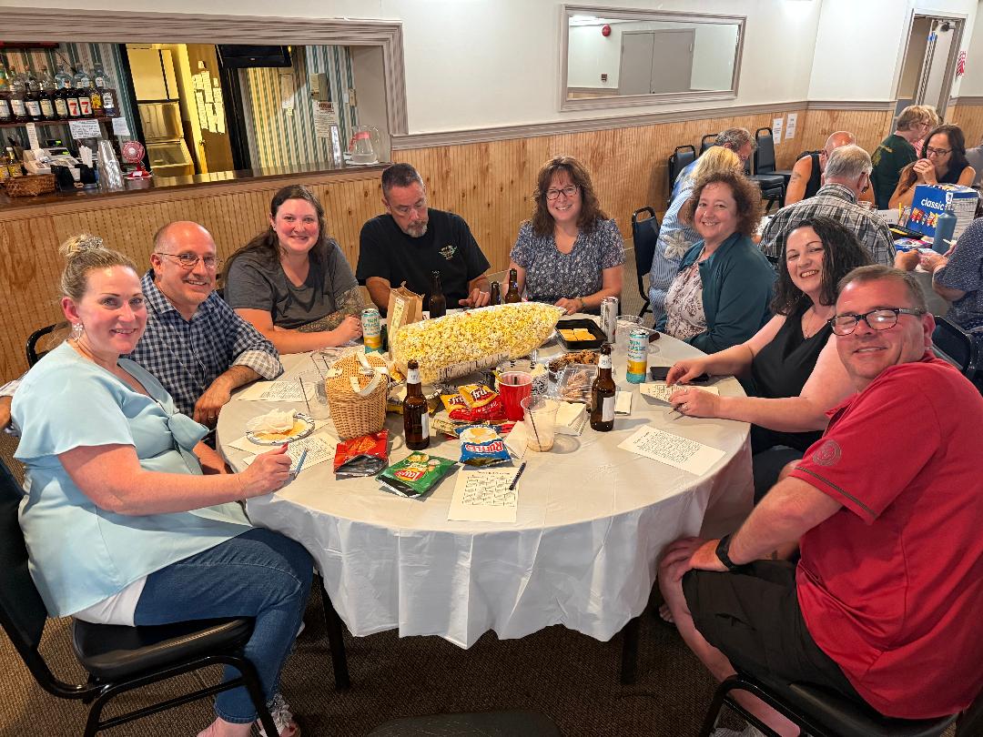 The Nardelli table at Music Bingo Night, July 2026